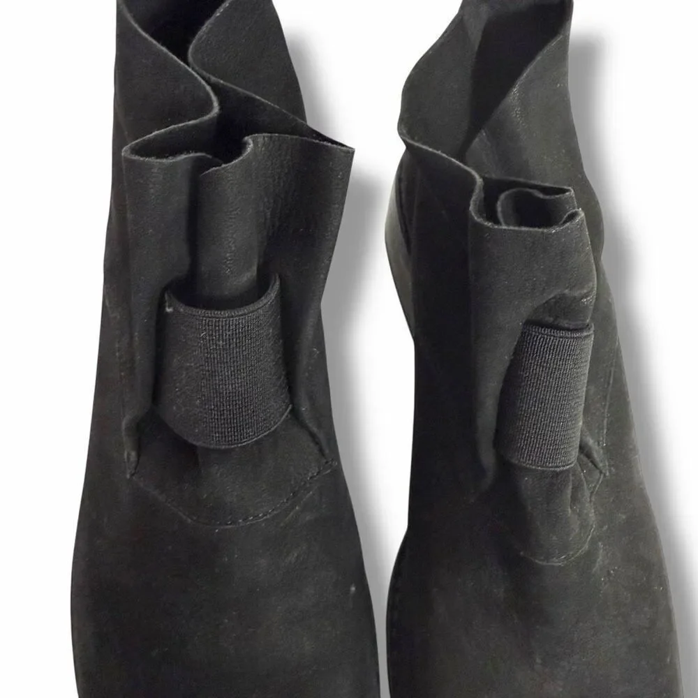 Eileen Fisher Women’s 8.5 Black Slip On Bootie Leather